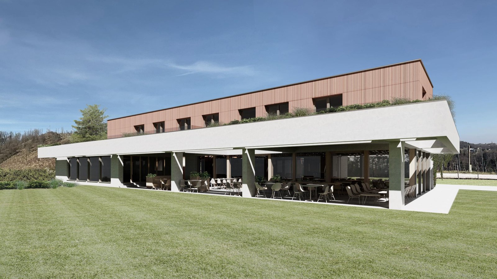 Construction of a new multi-purpose building for the Doppler Winery